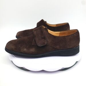 Salvatore Ferragamo Shoe Women's 7.5B Luxury Gancini Logo Suede Brown